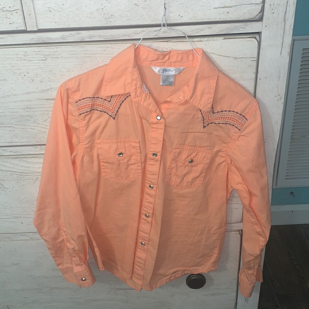 Rock47 Peach button down